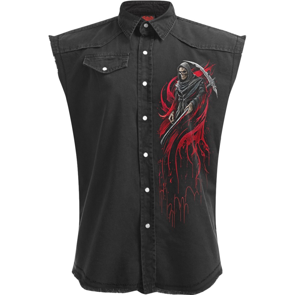 Spiral - Screaming Death Sleeveless workshirt - Black